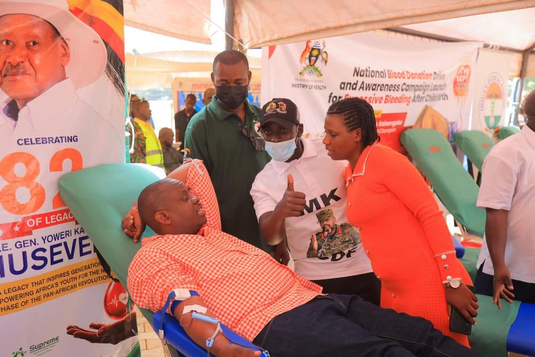 Charlotte Kainerugaba Leads Life-Saving Blood Drive as Minister Balaam Backs Campaign