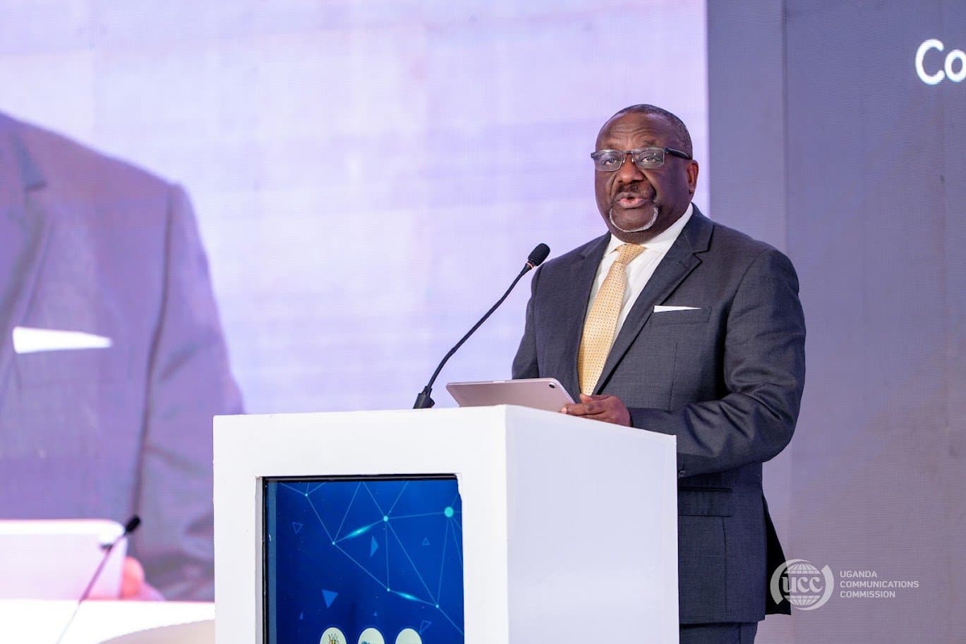 Executive Director of the Uganda Communications Commission (UCC), Hon. Nyombi Thembo
