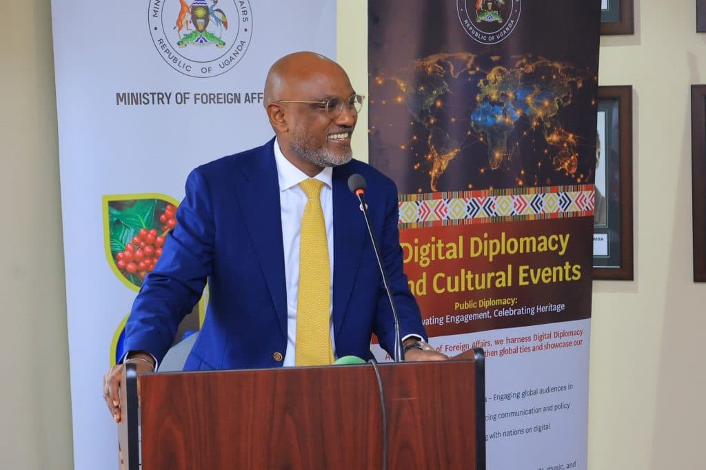 Hon. Ambassador Adonia Ayebare, the Minister of Foreign Affairs.