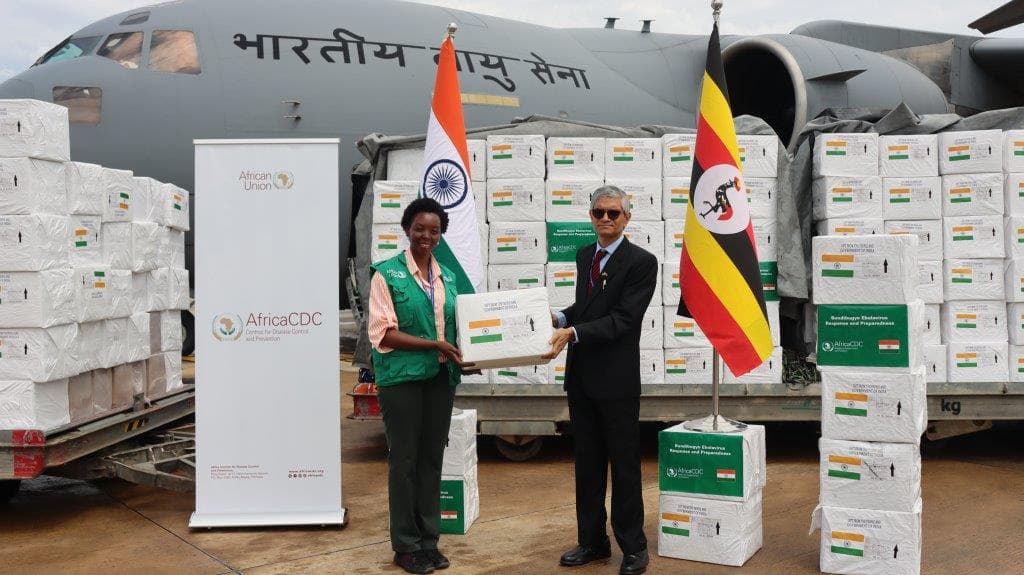 India Delivers 43-Tonne Ebola Medical Aid Consignment to Africa CDC