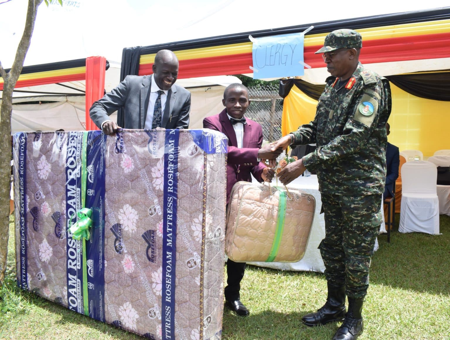 Outstanding performers in UACE at Masindi Army Secondary School were recognised and awarded.