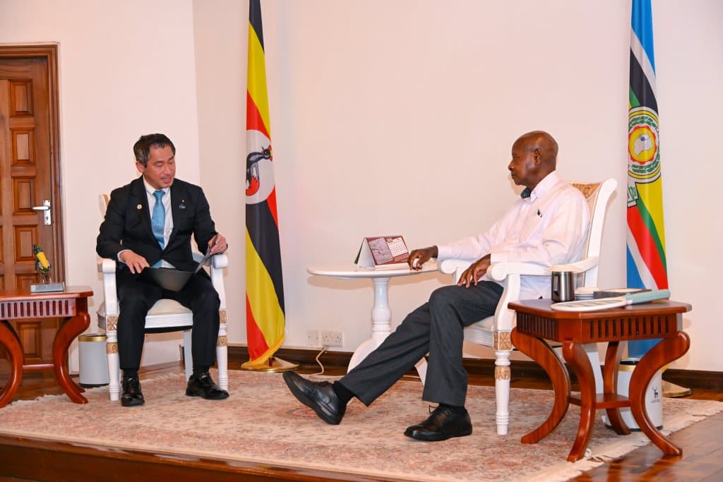 President Museveni Holds Bilateral Talks with Japan’s Vice Foreign Minister.