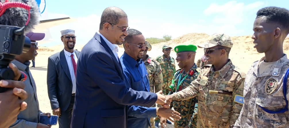 Somali government officials have commended UPDF Battle Group 45 for securing the Barawe sub-sector.