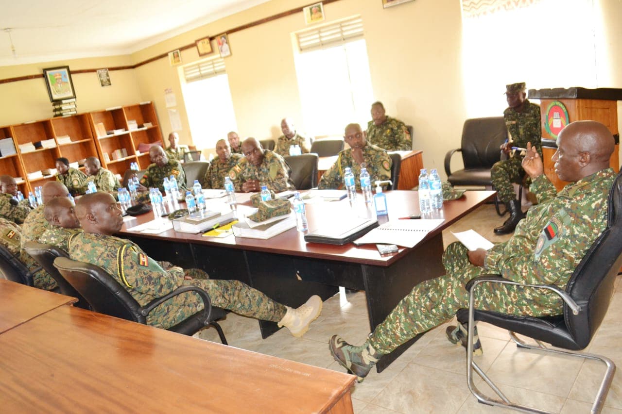 The ceremony was attended by senior and junior UPDF officers.