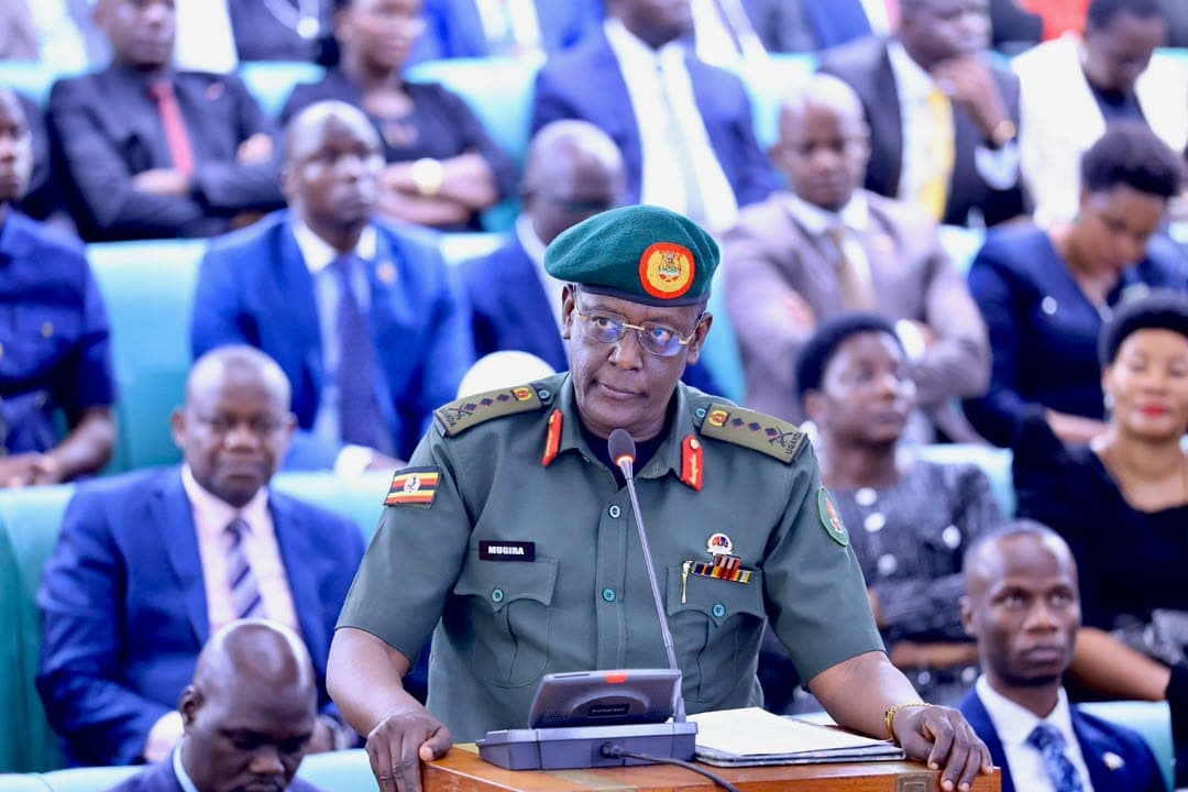 The National Enterprise Corporation Managing Director, Lt Gen James Mugira