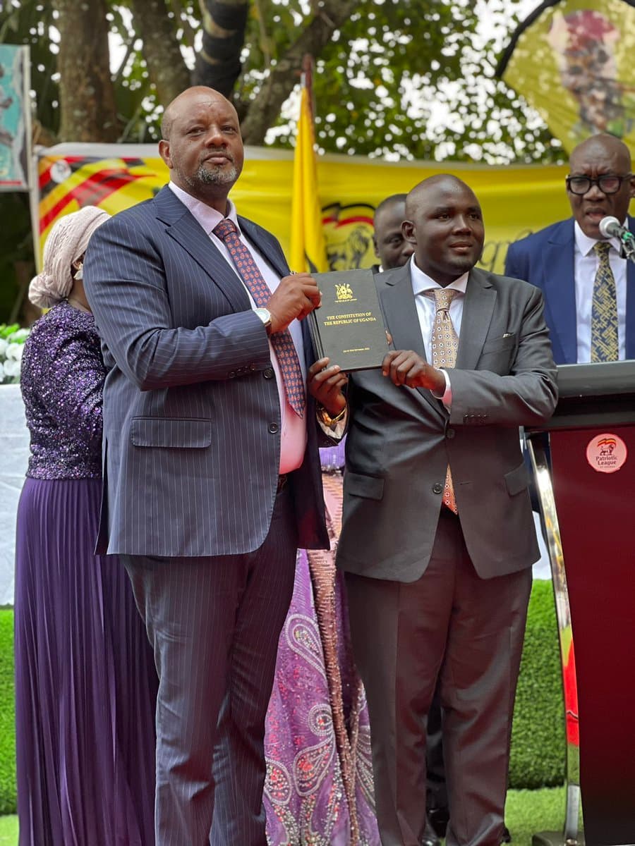 The National Vice Chairman, Mr. Nuwagira Michael Toyota, represented Gen. Muhoozi Kainerugaba and supervised the official handover function.