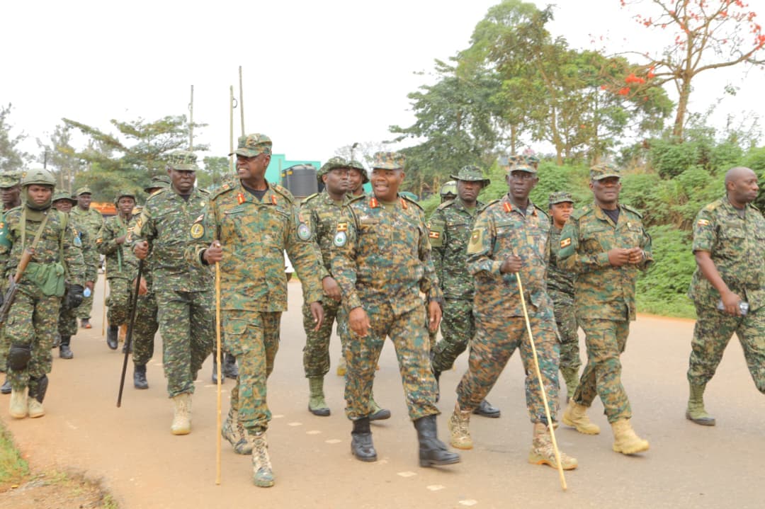 UPDF 1st Division Completes 30-Kilometre March Across Wakiso to Test Unit Preparedness