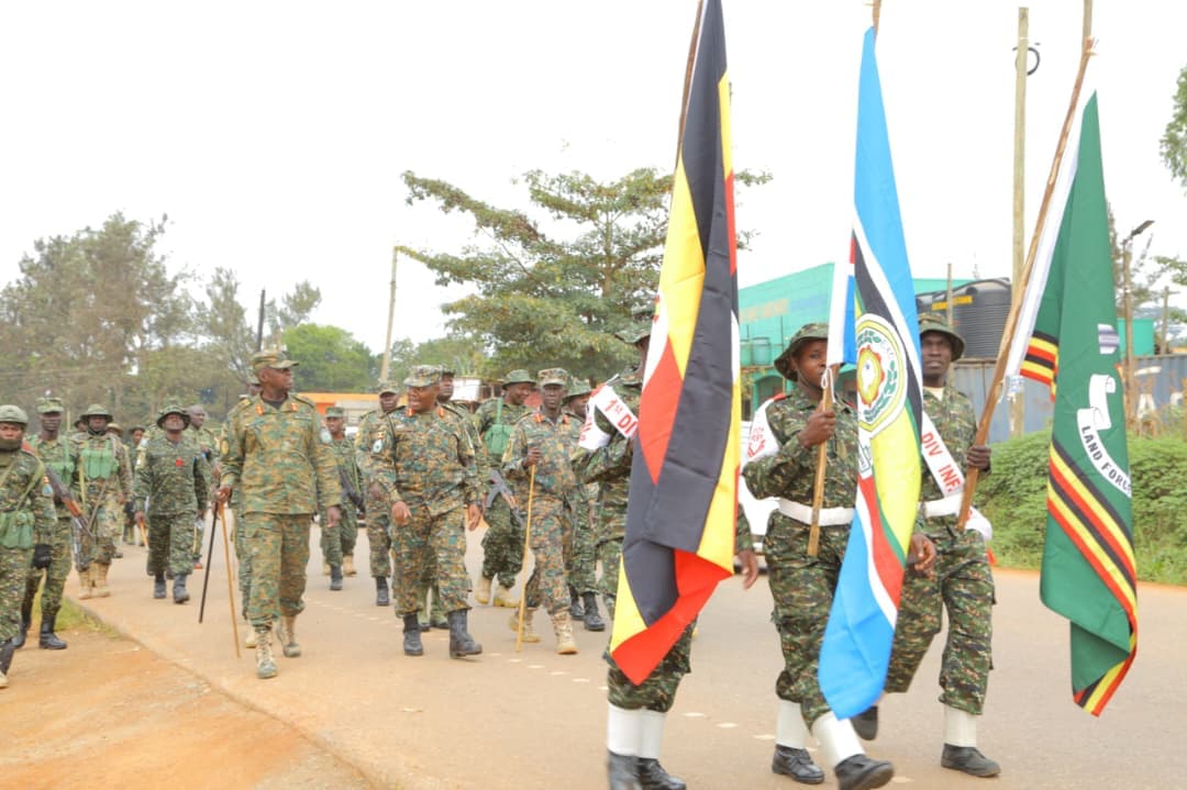 UPDF 1st Division Completes 30km March to Boost Combat Readiness