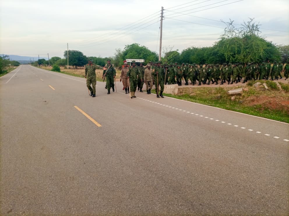 UPDF’s 15 Marines Brigade has carried out a 30km route march in Buliisa.