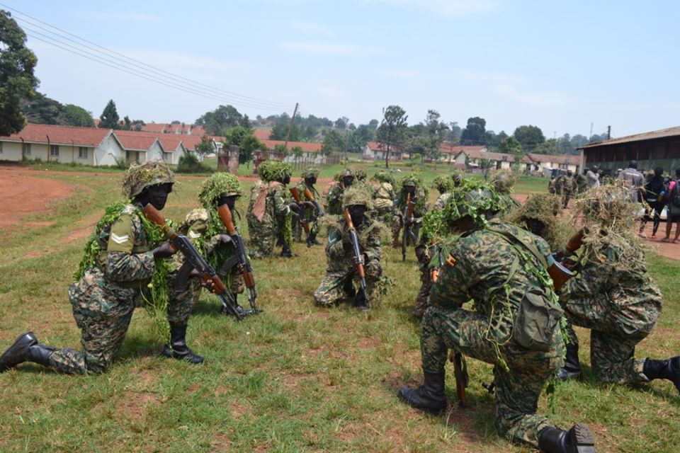 The graduands doing a demonstration of drills. DPU photo