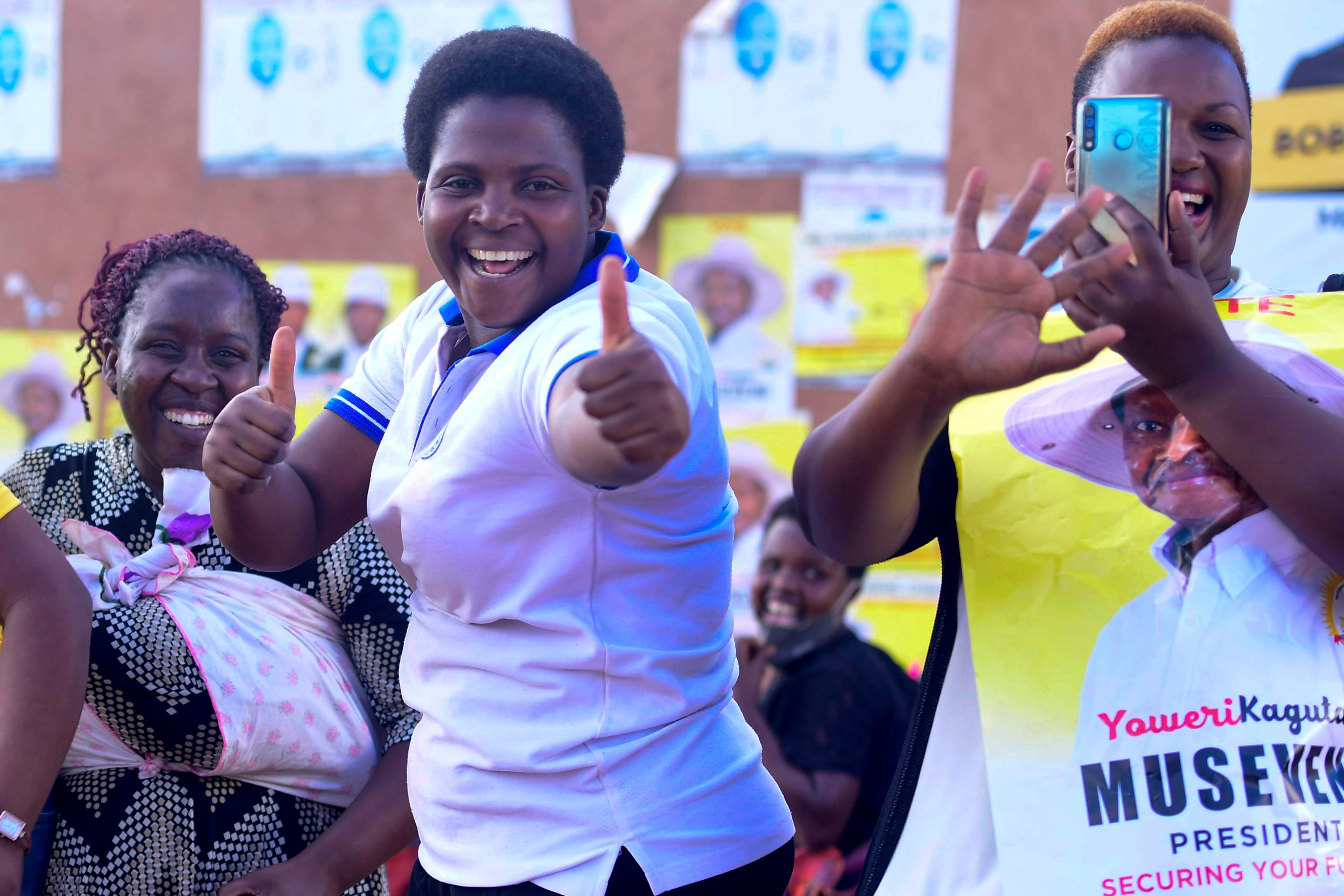 Youths during a rally