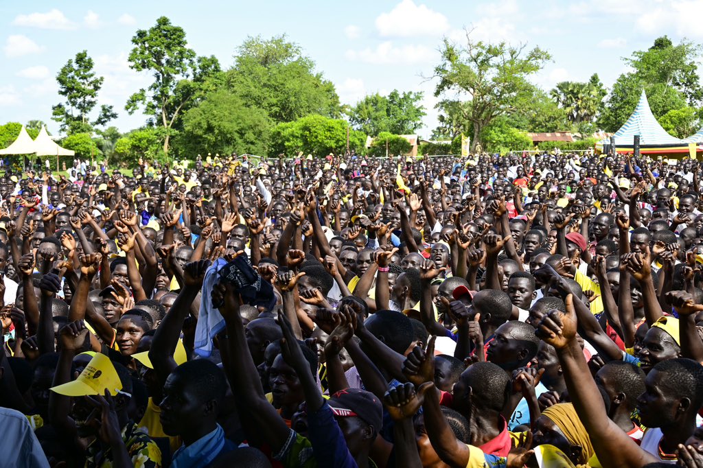 President Museveni campaigned in Oyam