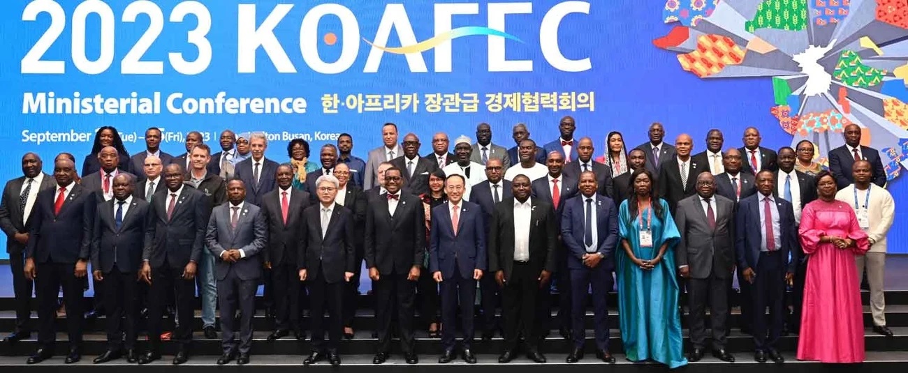 33 African finance ministers, ambassadors, heads of pan-African institutions and NGOs, CEOs and Korean private sector leaders gathered in Busan for the 7th KOAFEC Ministerial Conference.