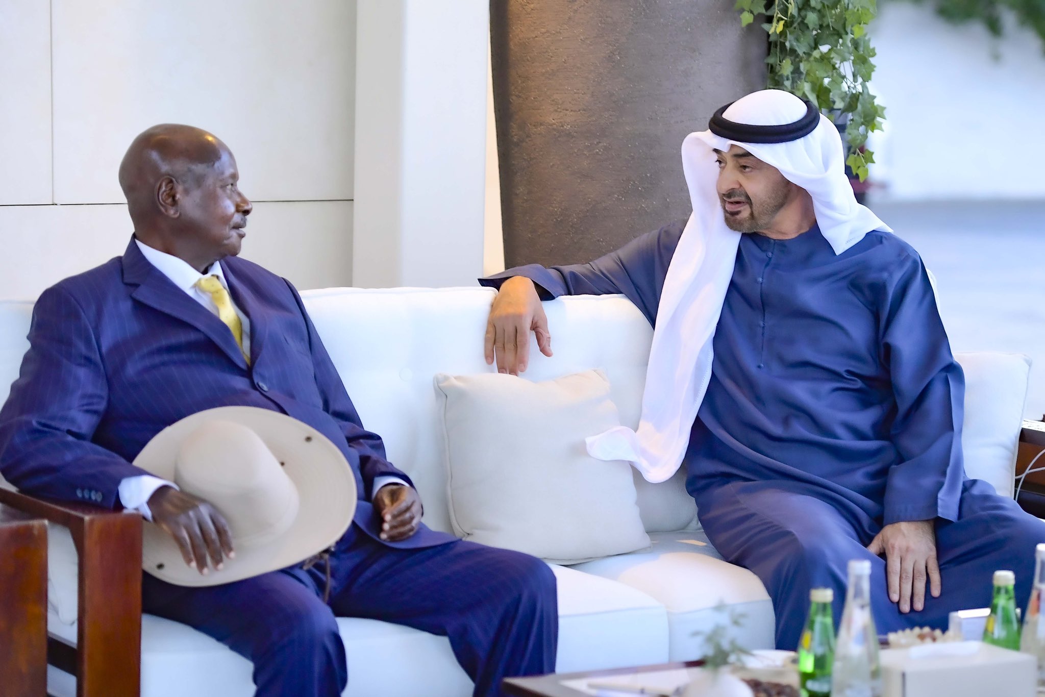 The President arrived in the Middle Eastern country yesterday at the invitation of his UAE counterpart and Ruler of Abu Dhabi, His Highness, Sheikh Mohamed bin Zayed Al Nahyan for a working visit.  