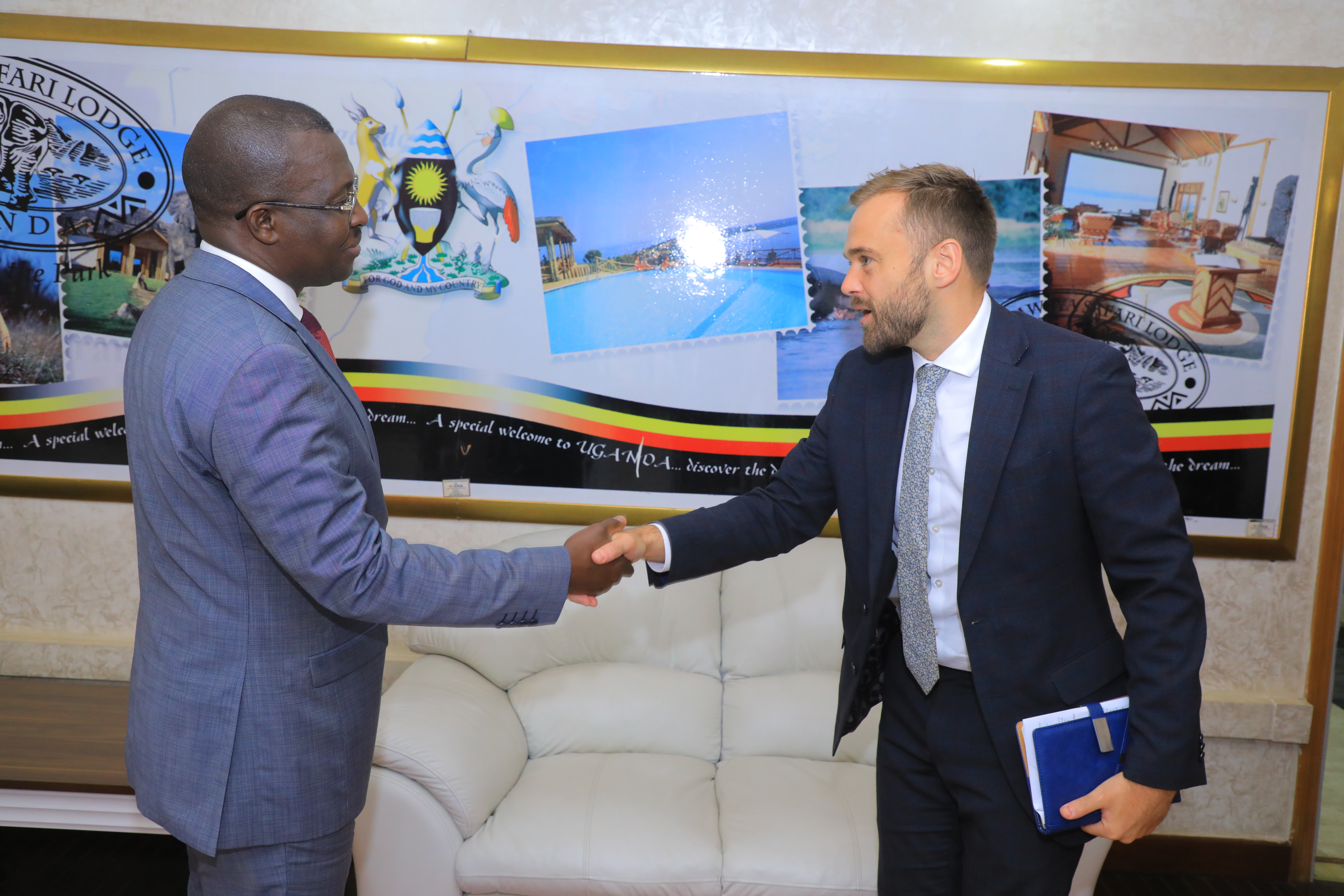 Minister of State for Foreign Affairs John Mulimba hosted a diplomatic engagement with Joe Dashley