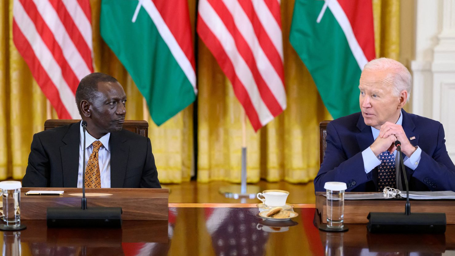 U.S. President Joe Biden with his Kenya counterpart, WIlliam Ruto