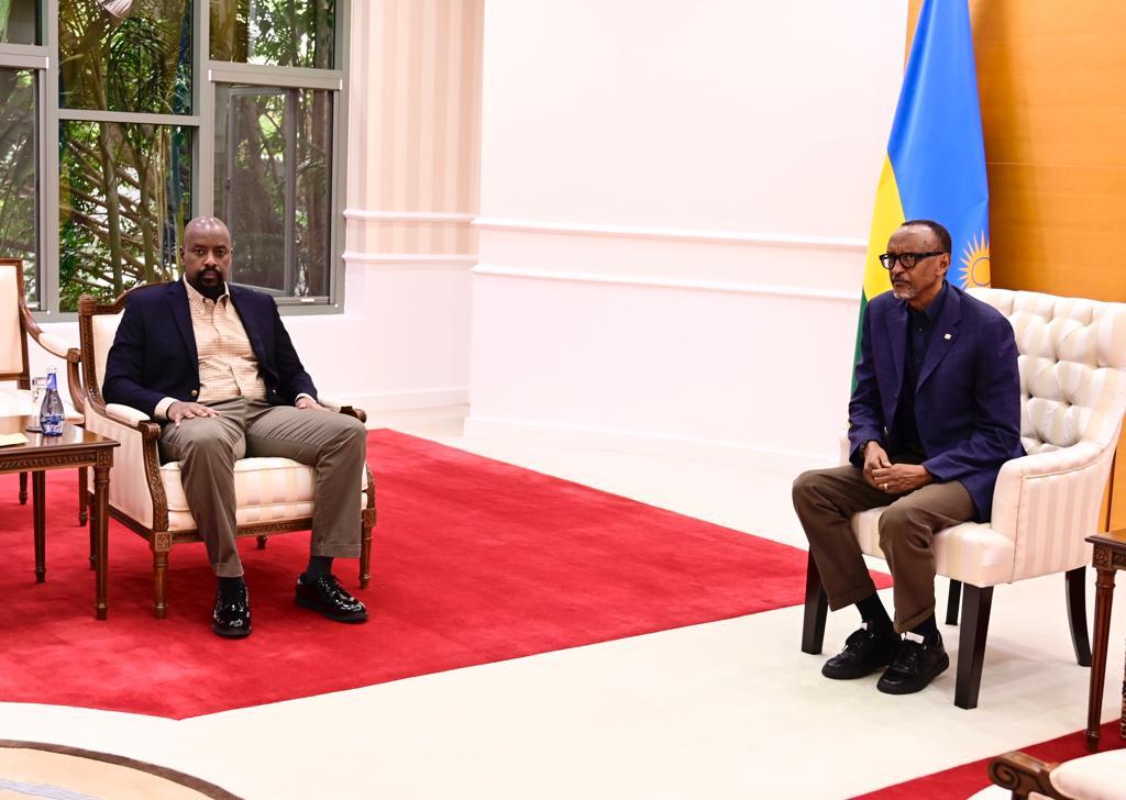 Gen Muhoozi Kainerugaba and President Paul Kagame