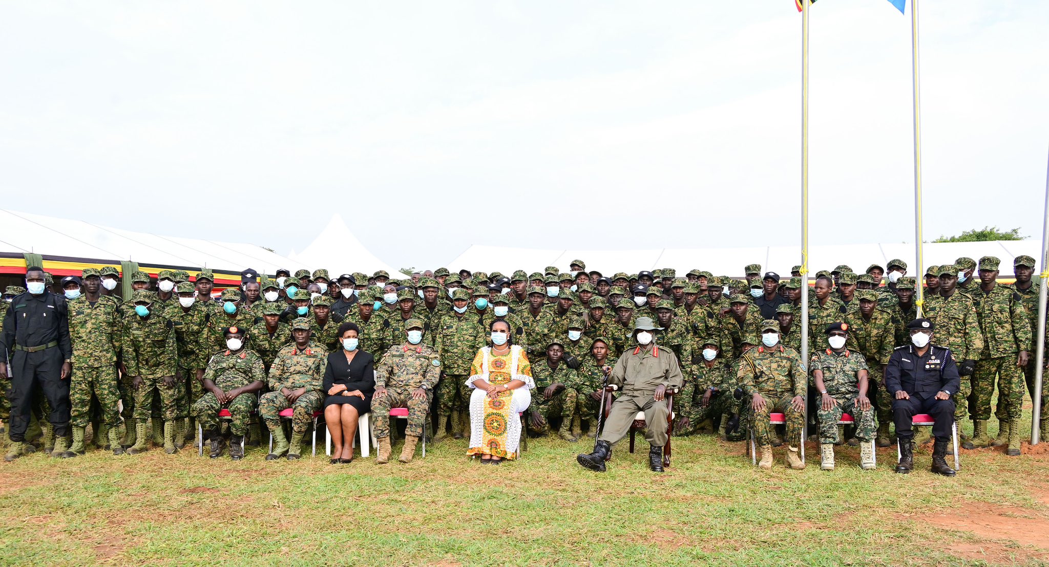 President Museveni praised the graduates for enduring the challenging course under austere conditions with limited resources, noting that they had acquired exceptional skills. 