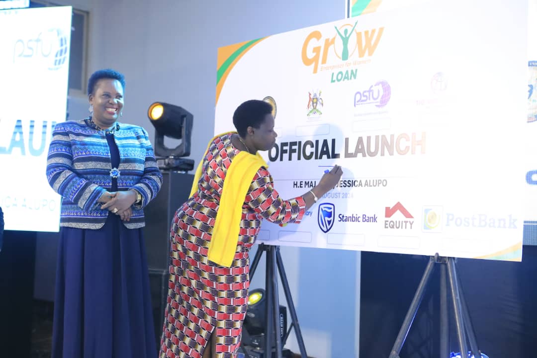 Vice President Jessica Alupo launched the Generating Growth Opportunities and Productivity for Women Enterprises (GROW) project