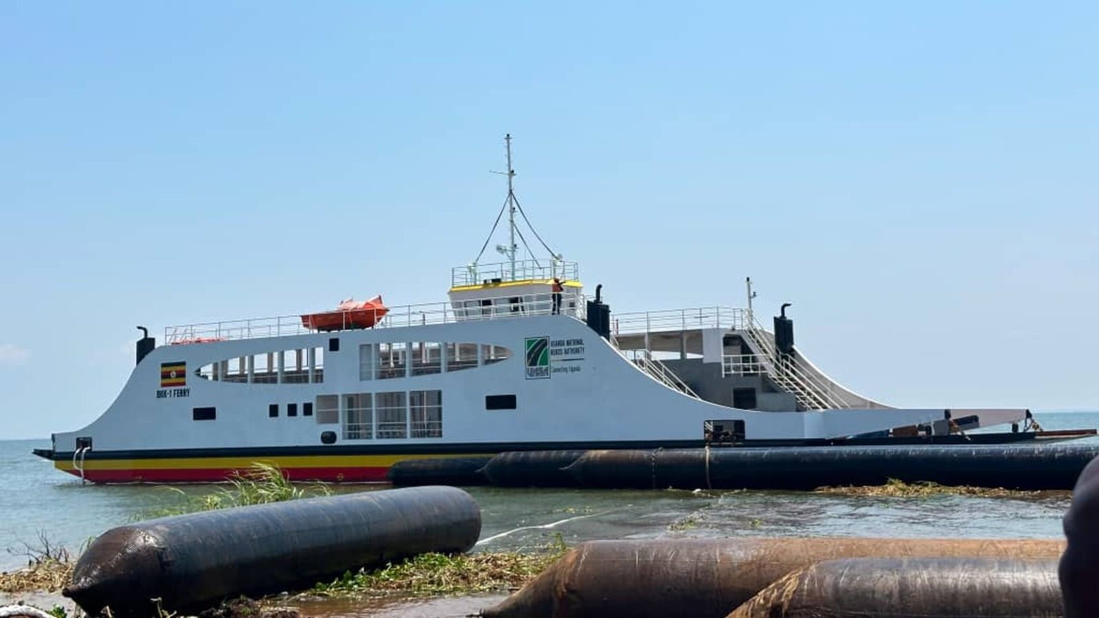 MV Bukungu—Kaberamaido—Kagwara 1 has been ceremonially launched into the waters of Lake Kyoga