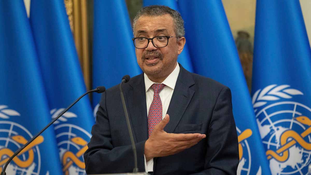 The World Health Organization (WHO) Director-General Dr. Tedros Adhanom Ghebreyesus