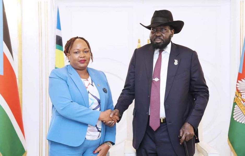 The East African Community (EAC) Secretary General, Veronica M. Nduva, held a crucial meeting with South Sudan’s President, Salva Kiir Mayardit, at State House in Juba