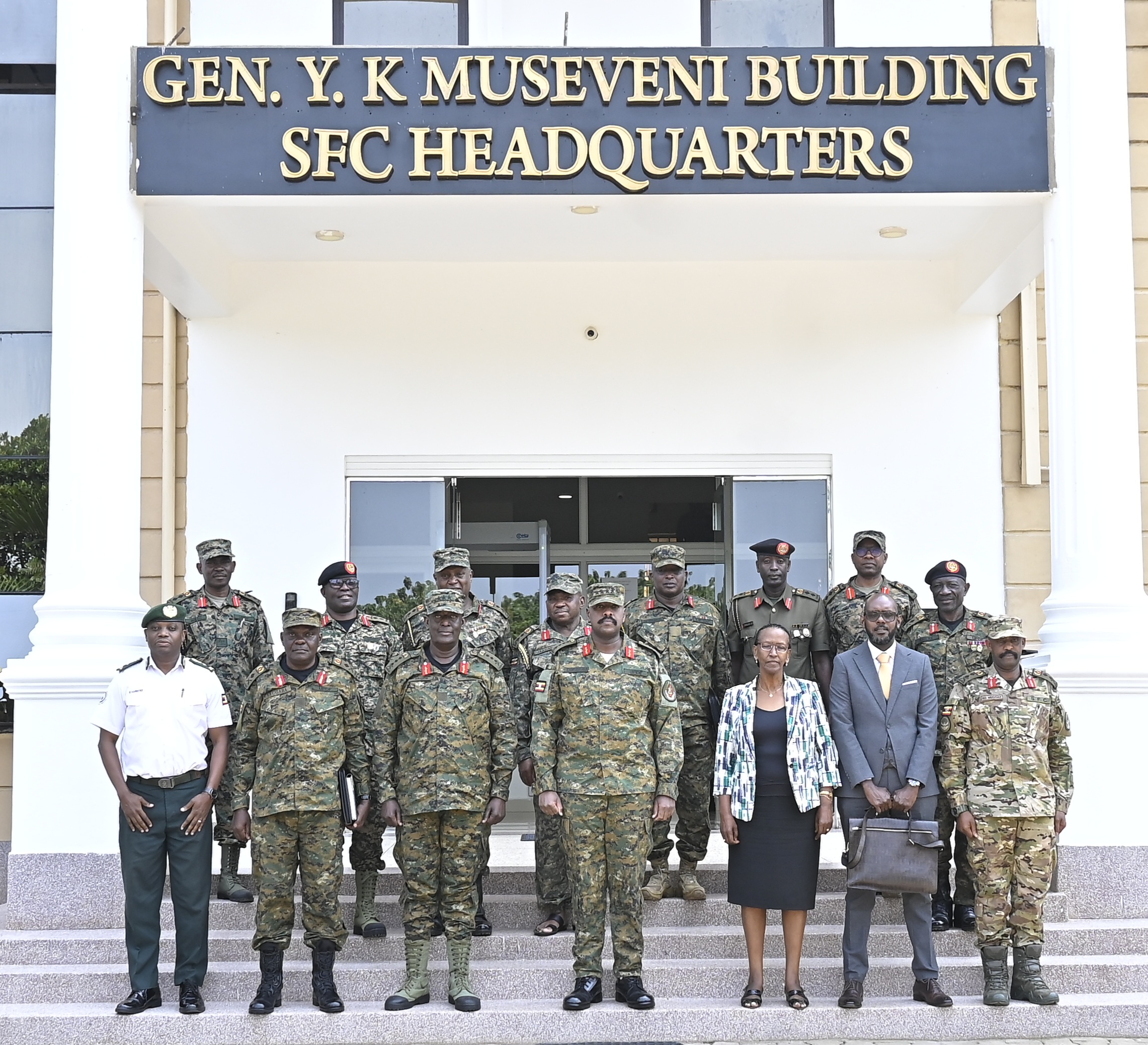 The Chief of Defence Forces, Gen Muhoozi Kainerugaba, chaired the inaugural meeting of the steering committee for the General Aronda Nyakairima Memorial Lecture at the SFC headquarters in Entebbe.