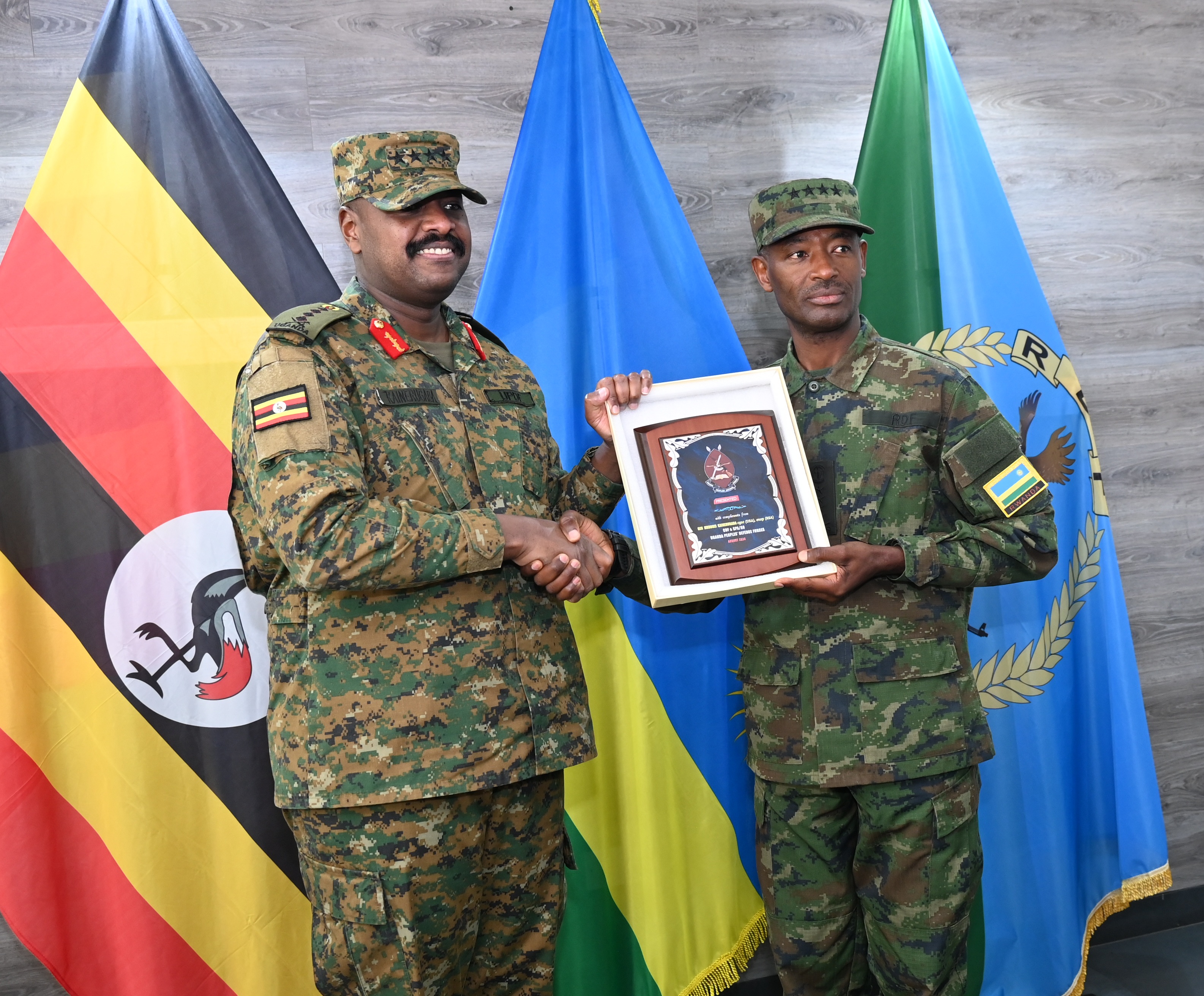 Gen Kainerugaba Holds Meeting with Rwandan Counterpart in Kigali