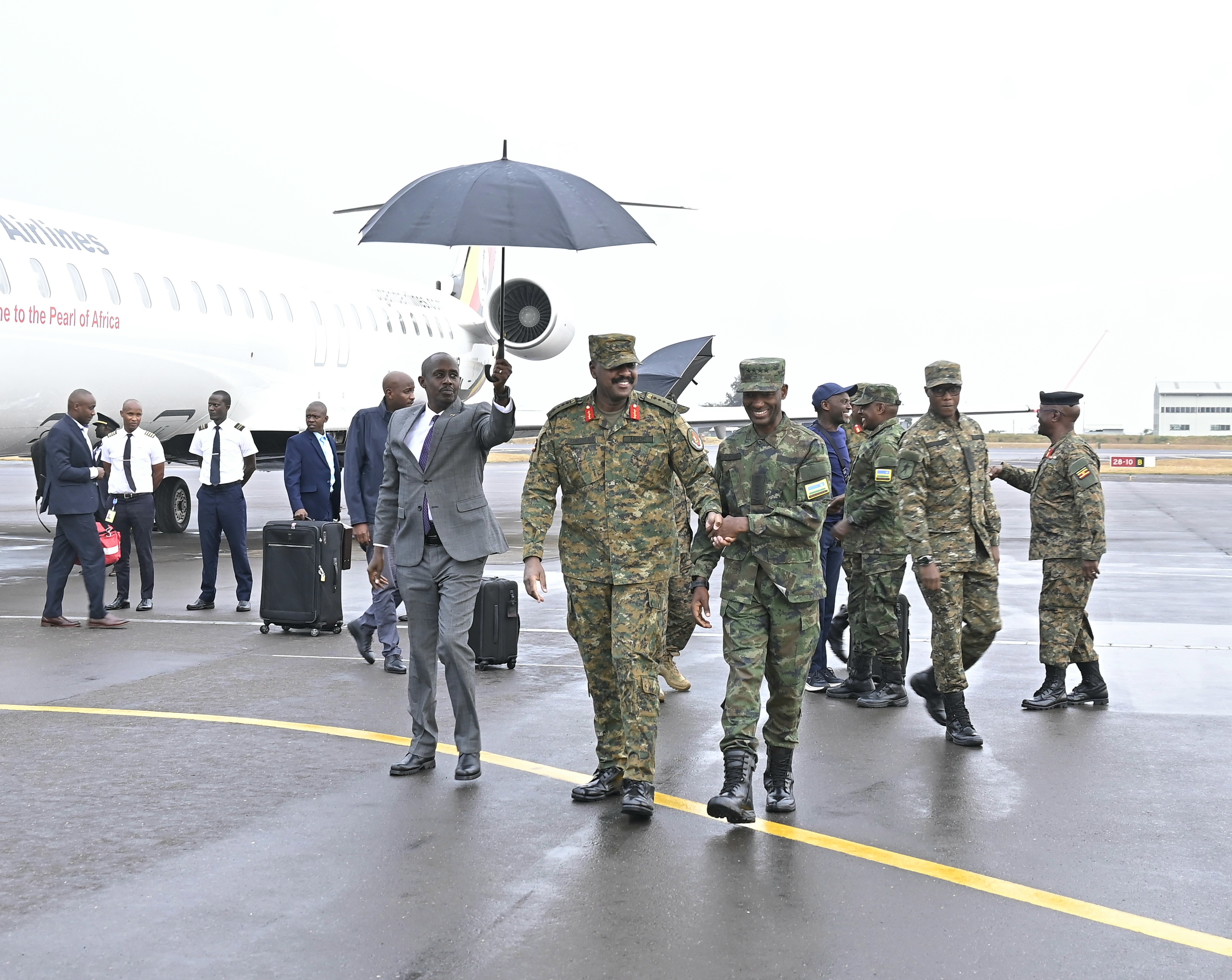 Gen Muhoozi Kainerugaba in Rwanda