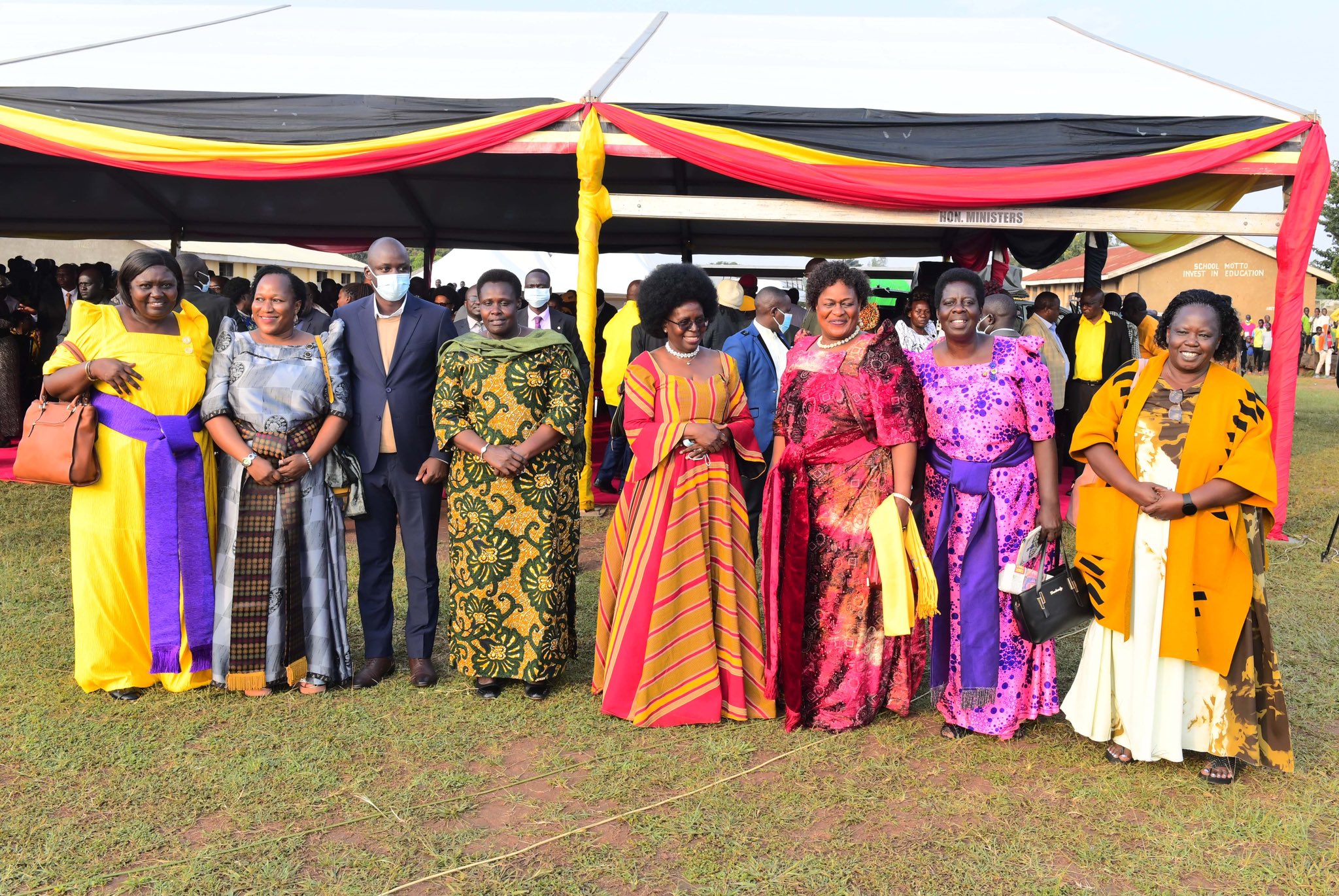 The ceremony was attended by prominent leaders, including Vice President Jessica Alupo,