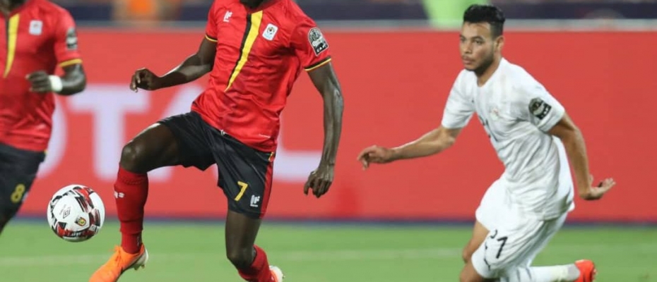 The Uganda Cranes players in action at AFCON2019 in Egypt. Courtesy photo