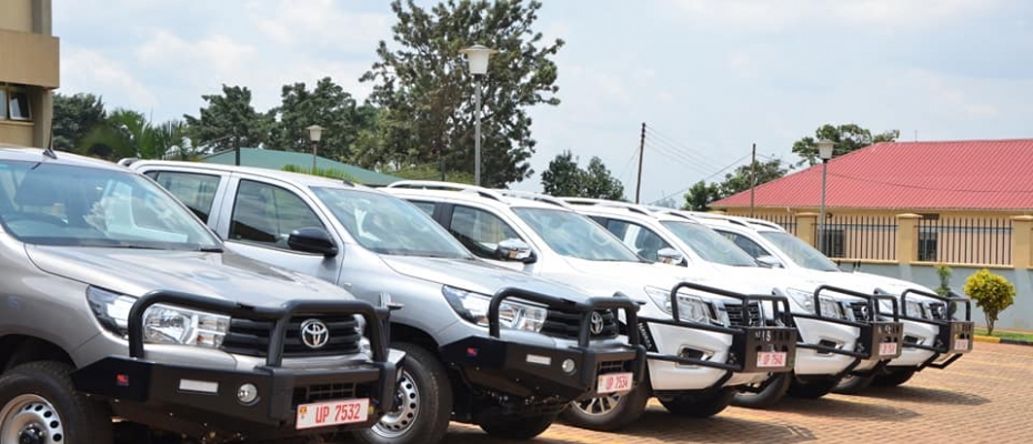 Some of the vehicles police received as donation. Courtesy photo