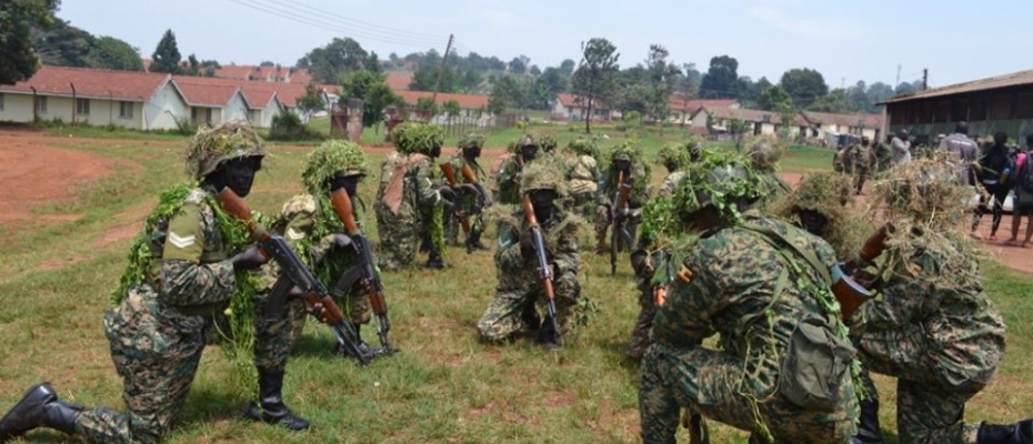 The graduands doing a demonstration of drills. DPU photo