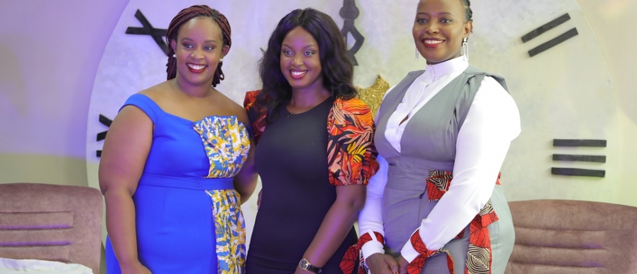 Nellie Mwandha, Head of Customer Value Management, Flavia Tumusiime Kabuura and Eunice Kanyesigye, HR & Training Manager at MultiChoice Uganda