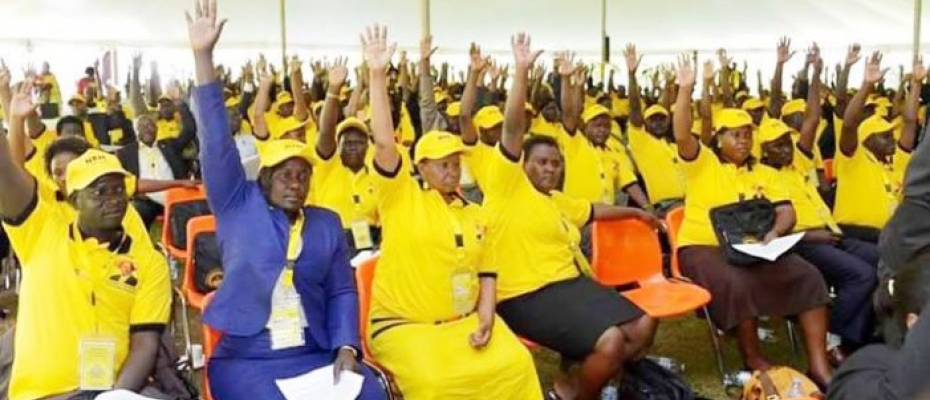 NRM MPs during a recent caucus meeting