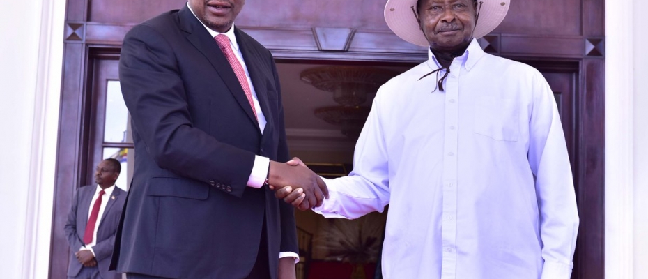 President Yoweri Museveni with Uhuru 