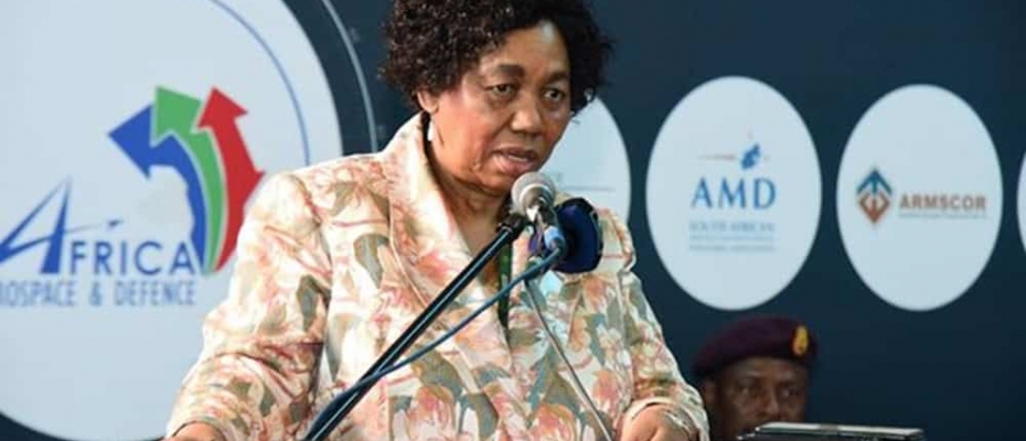 Minister of Defence and Military Veterans, Angie Motshekga hosts Africa Aerospace and Defence 2024 media briefing. Picture: Facebook/SANDF