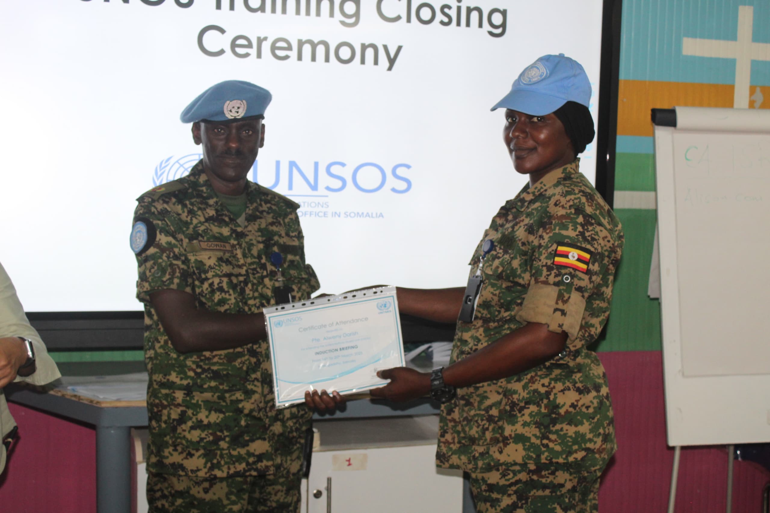 UPDF Troops in Somalia Complete Security and Induction Training
