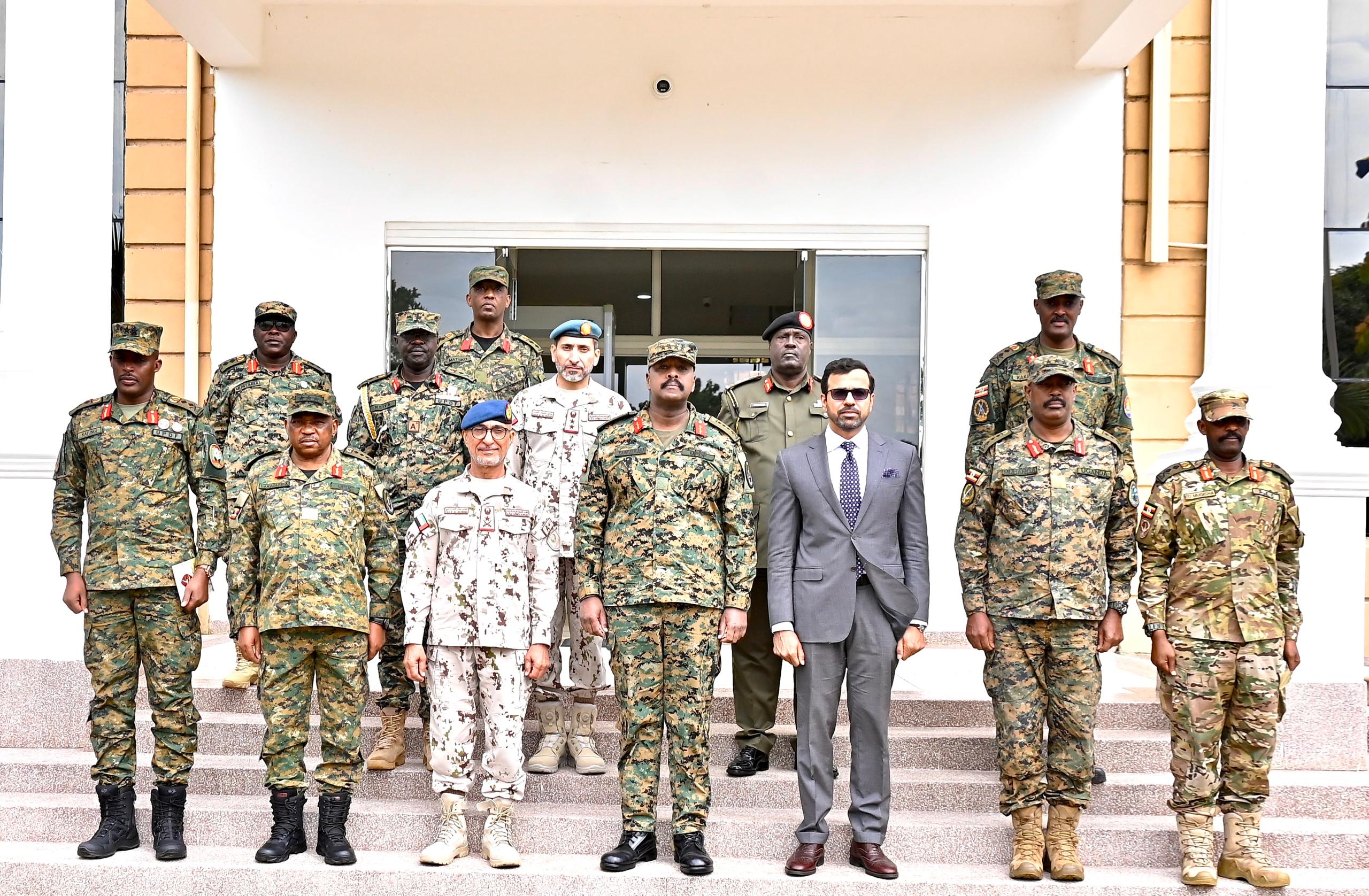 Gen Kainerugaba with UAE counterpart