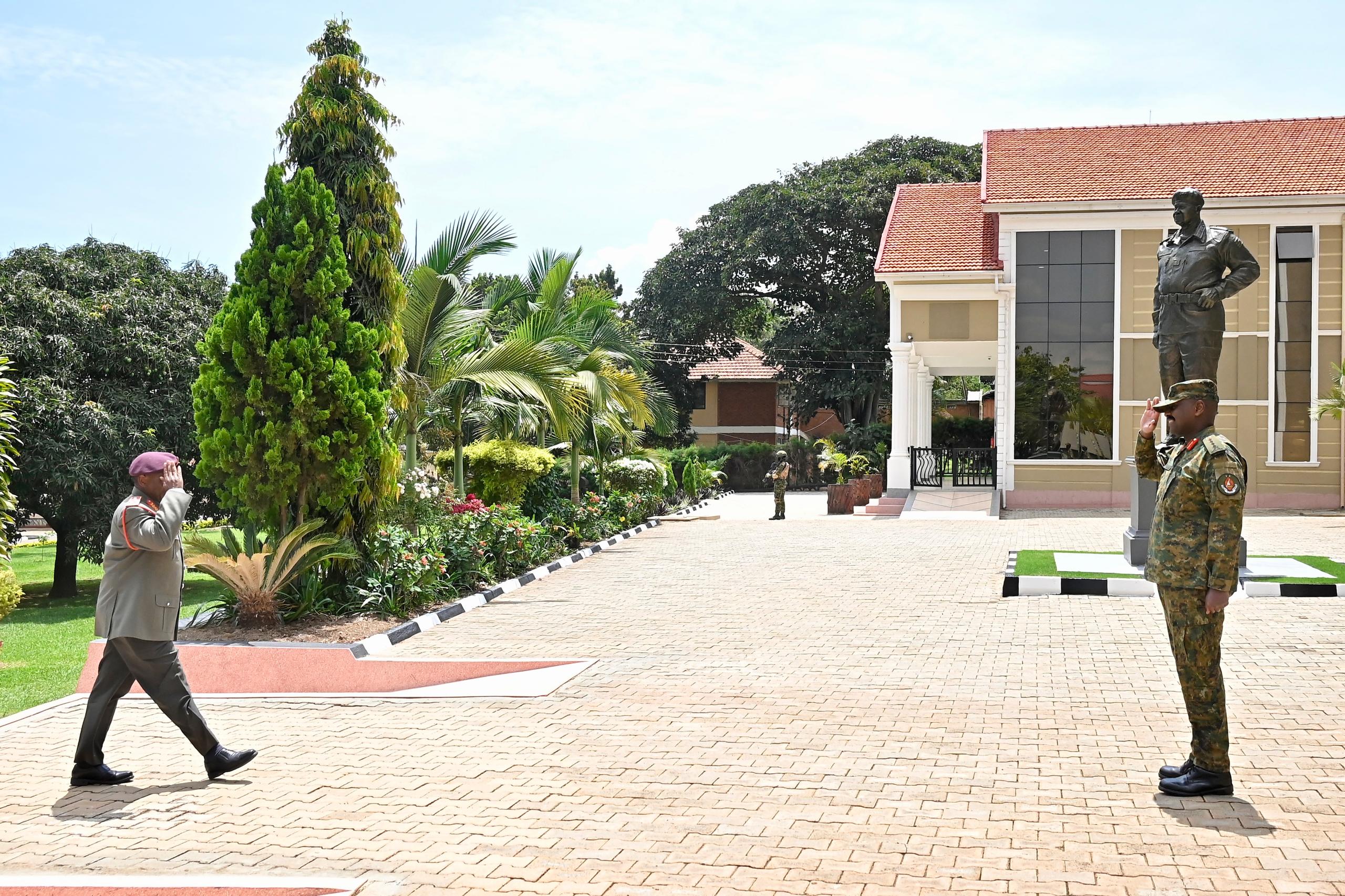 Gen Kainerugaba Discusses Military Cooperation with South African Counterpart