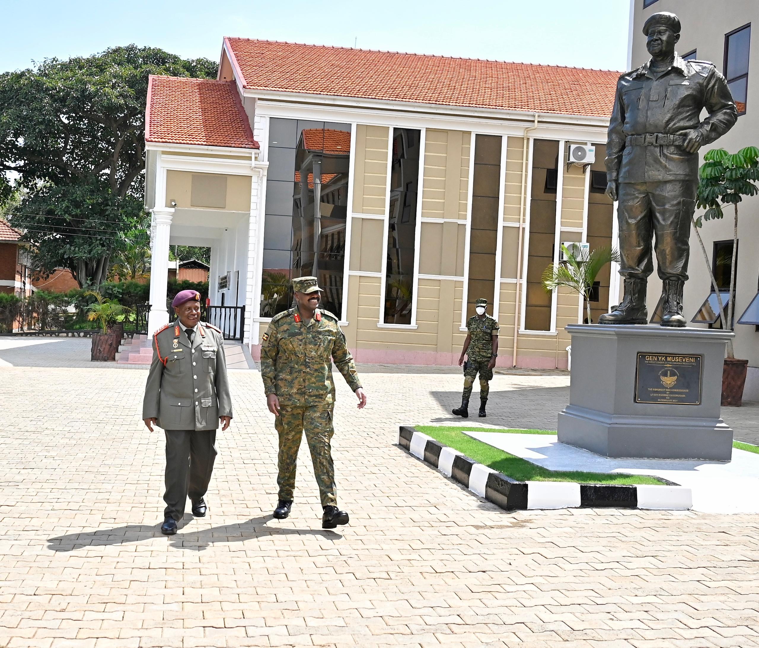 Gen Kainerugaba Discusses Military Cooperation with South African Counterpart