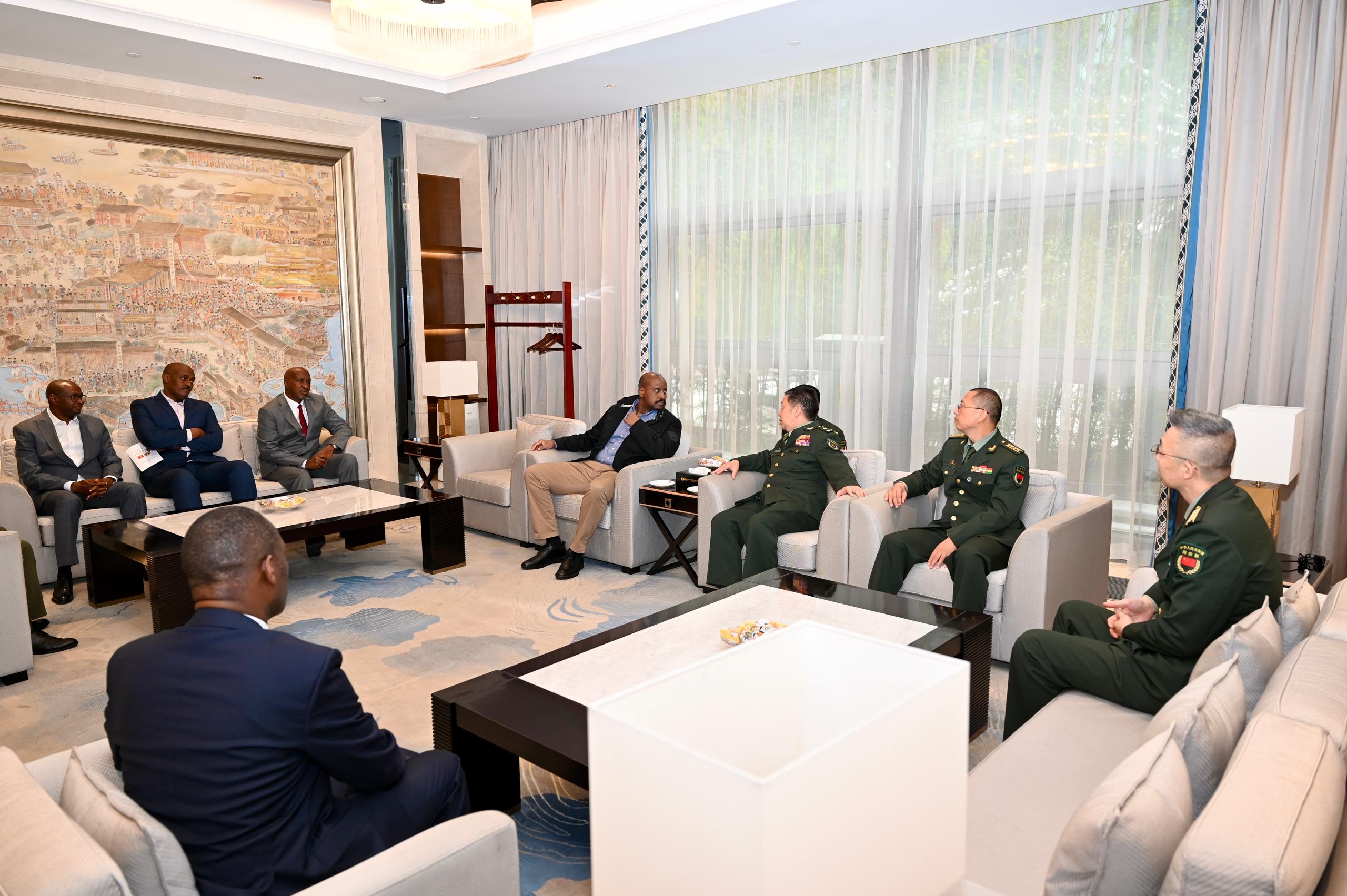 The CDF was taken on a guided tour of the cutting-edge technology in various aviation equipment by the Vice President of the facility. 