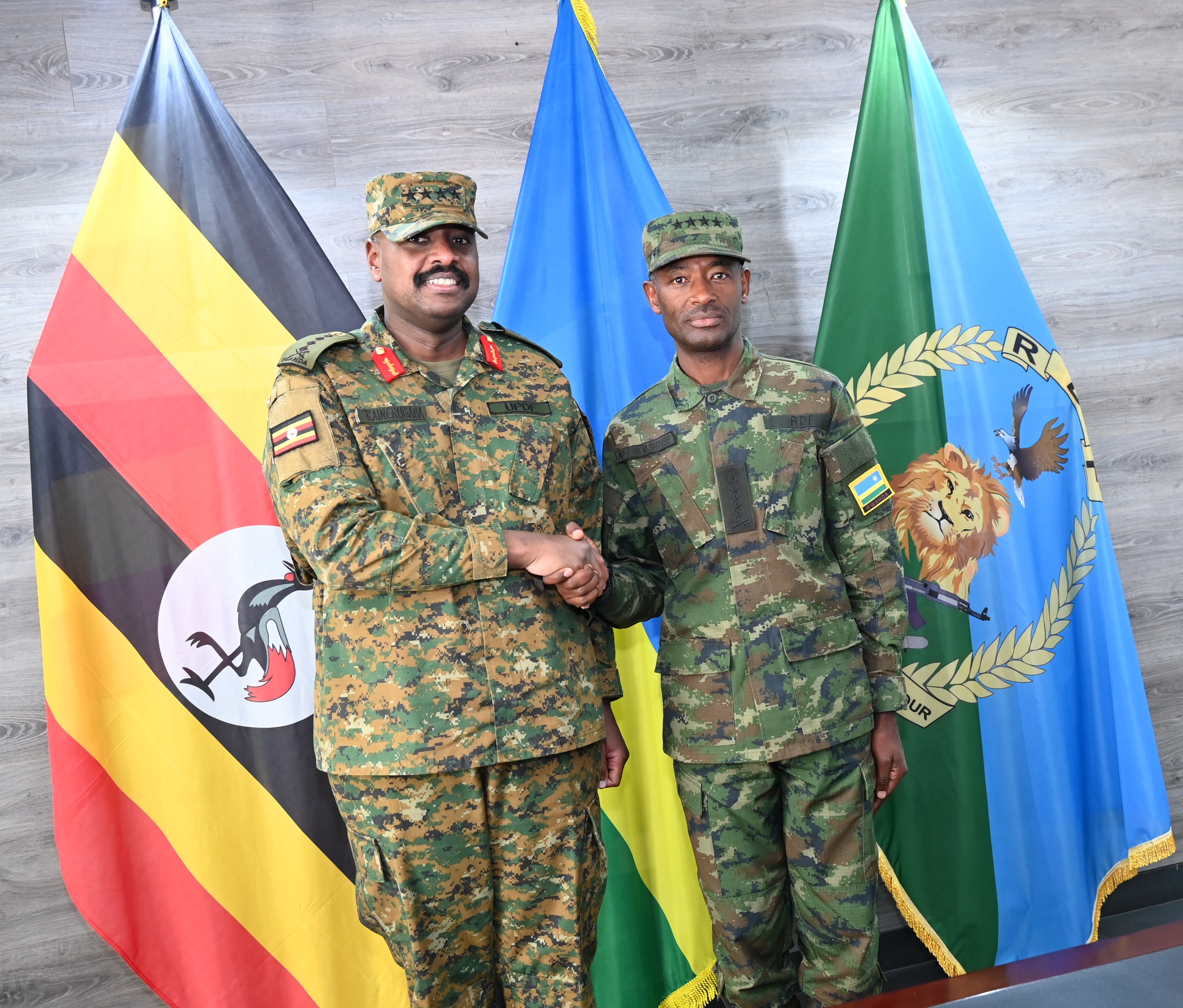 Gen Kainerugaba Holds Meeting with Rwandan Counterpart in Kigali