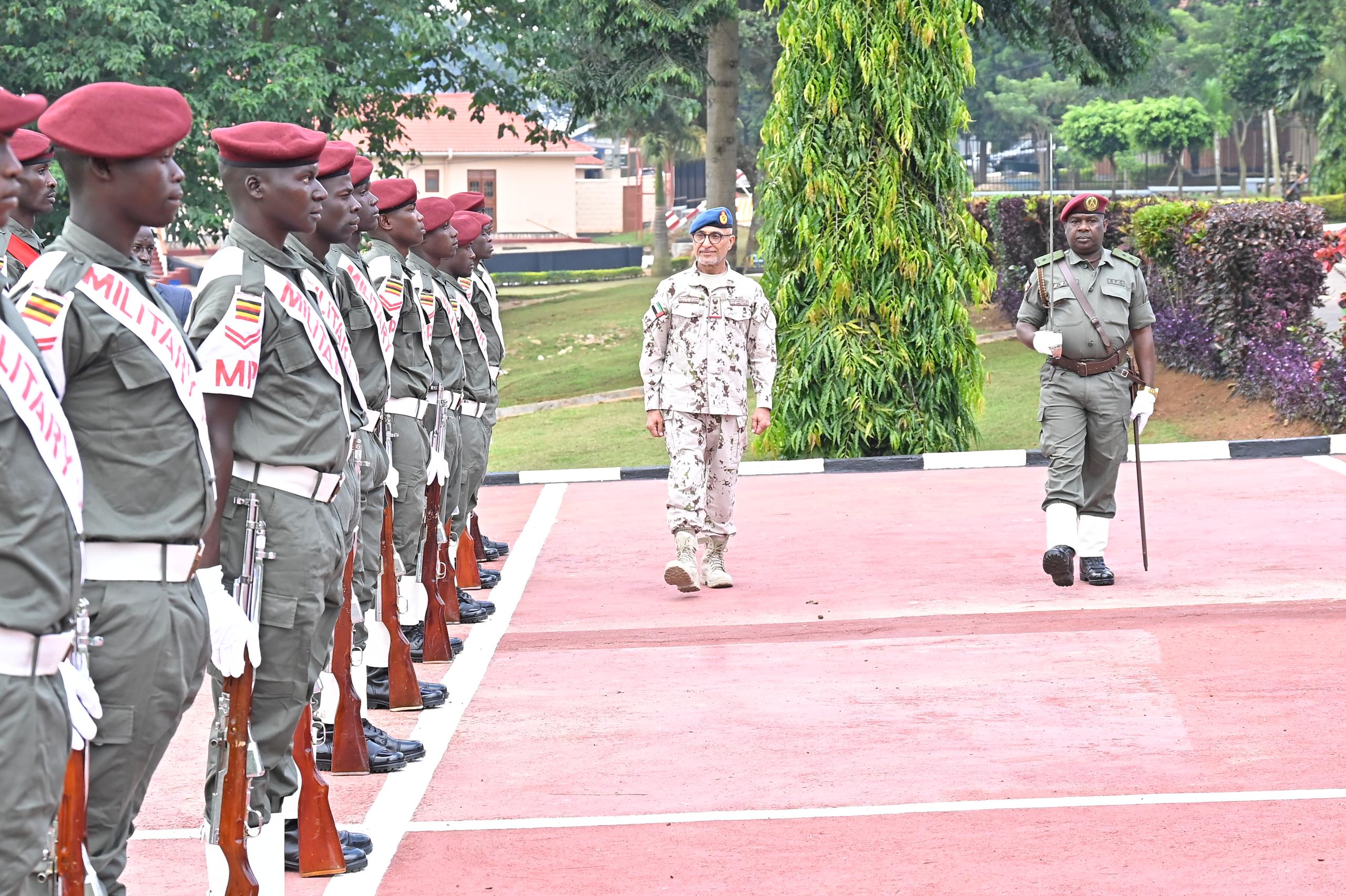 Gen Kainerugaba with UAE counterpart