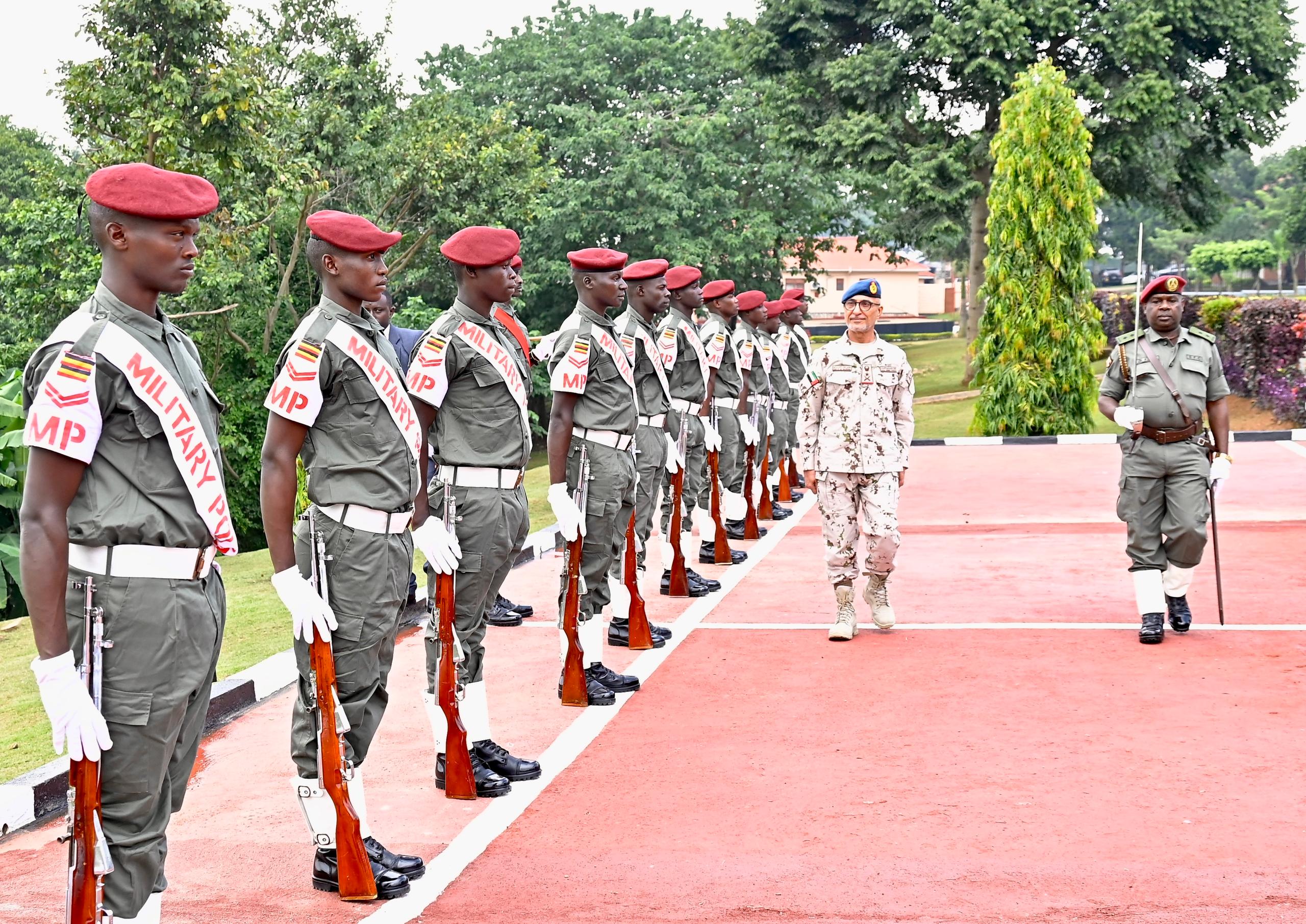 Gen Kainerugaba with UAE counterpart