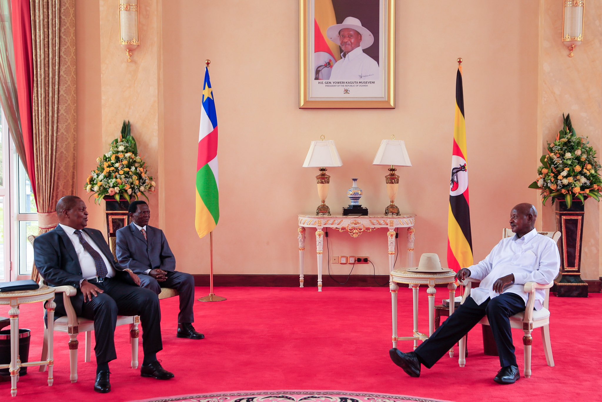 Central African Republic President in Uganda for a Three-Day Official Visit