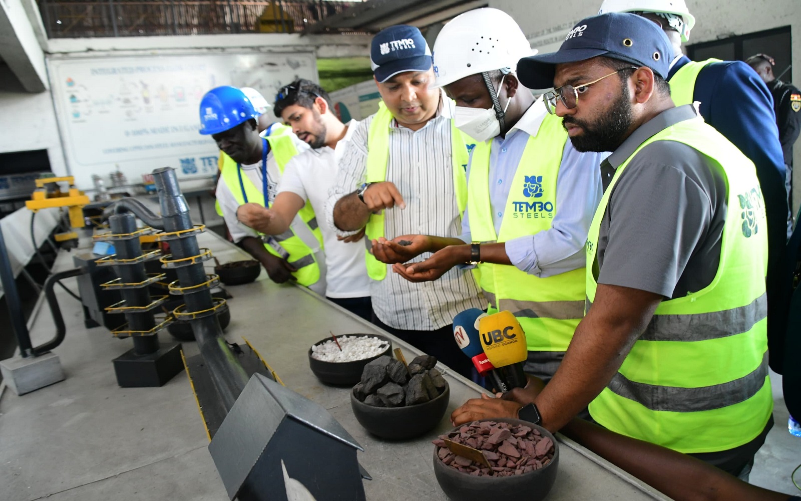 Deputy Speaker, Thomas Tayebwa officiates at the ground breaking ceremony of Unisteel plant in Mbale District