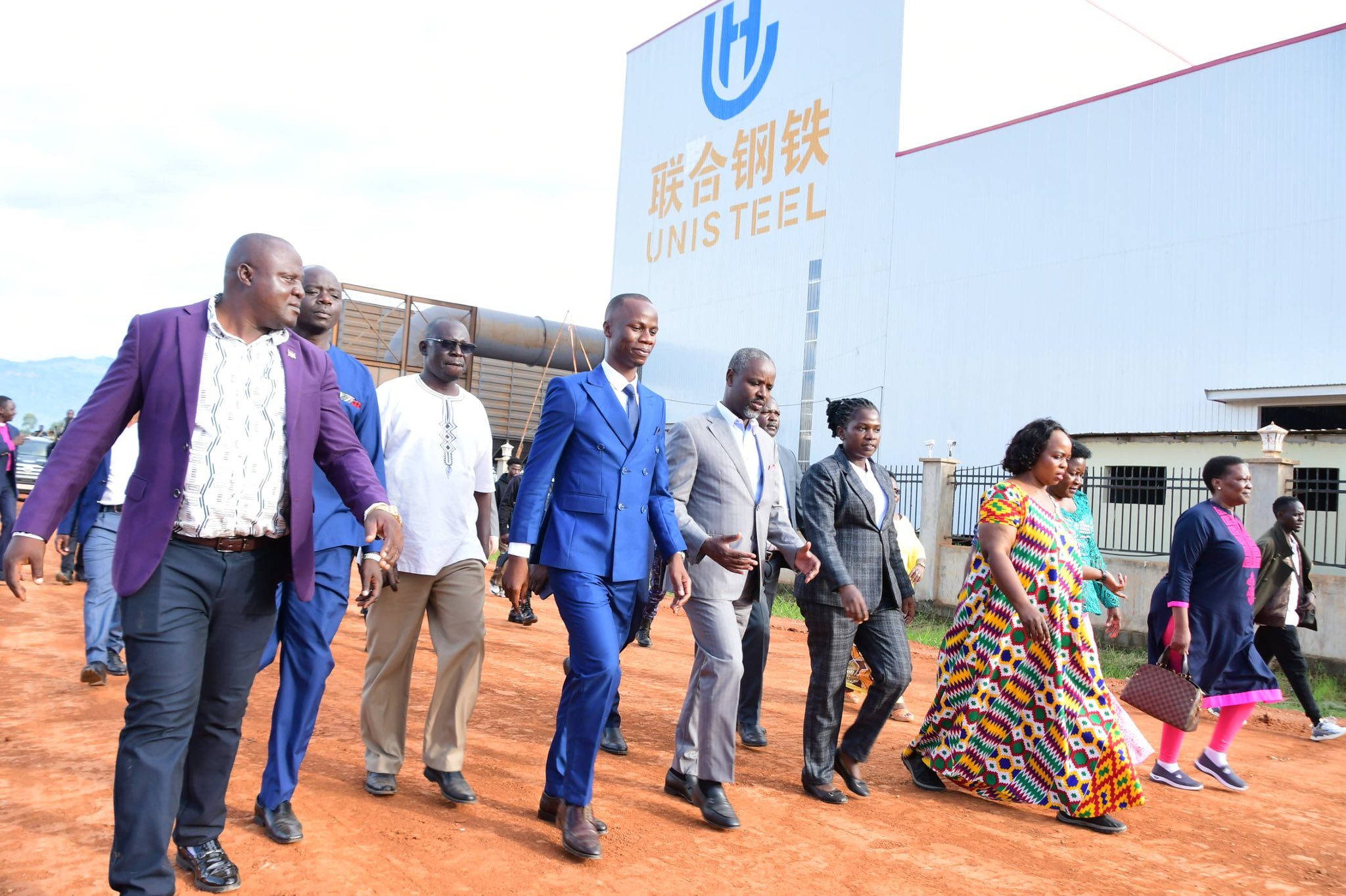 Deputy Speaker, Thomas Tayebwa officiates at the ground breaking ceremony of Unisteel plant in Mbale District