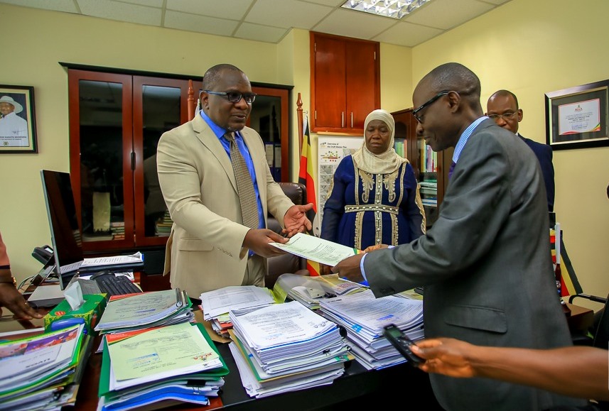 Frank Nyakaana Rusa, the KCCA's Director of Legal Affairs, was officially appointed as the Acting Executive Director, taking over the reins from Kisaka