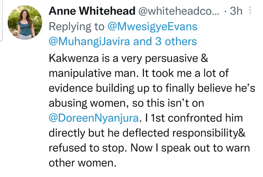 Twitter posts on Kakwenza